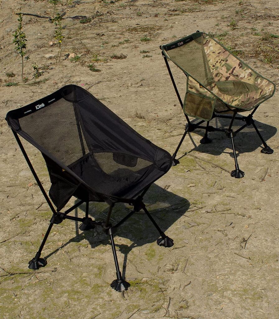 Black and Camo Folding Chairs