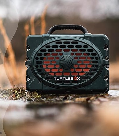 Outdoor Portable Speaker being used while camping